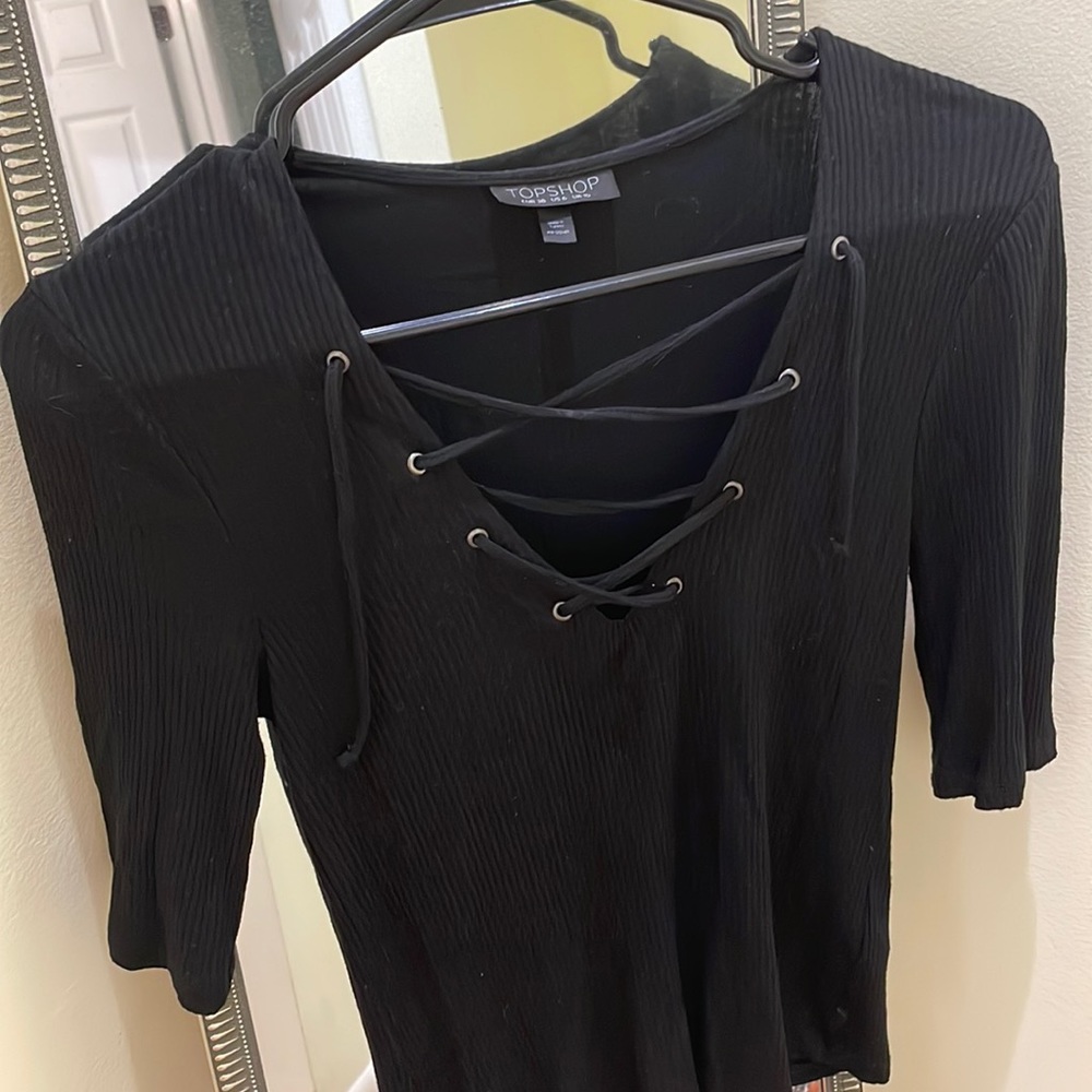 Ribbed top shop shirt